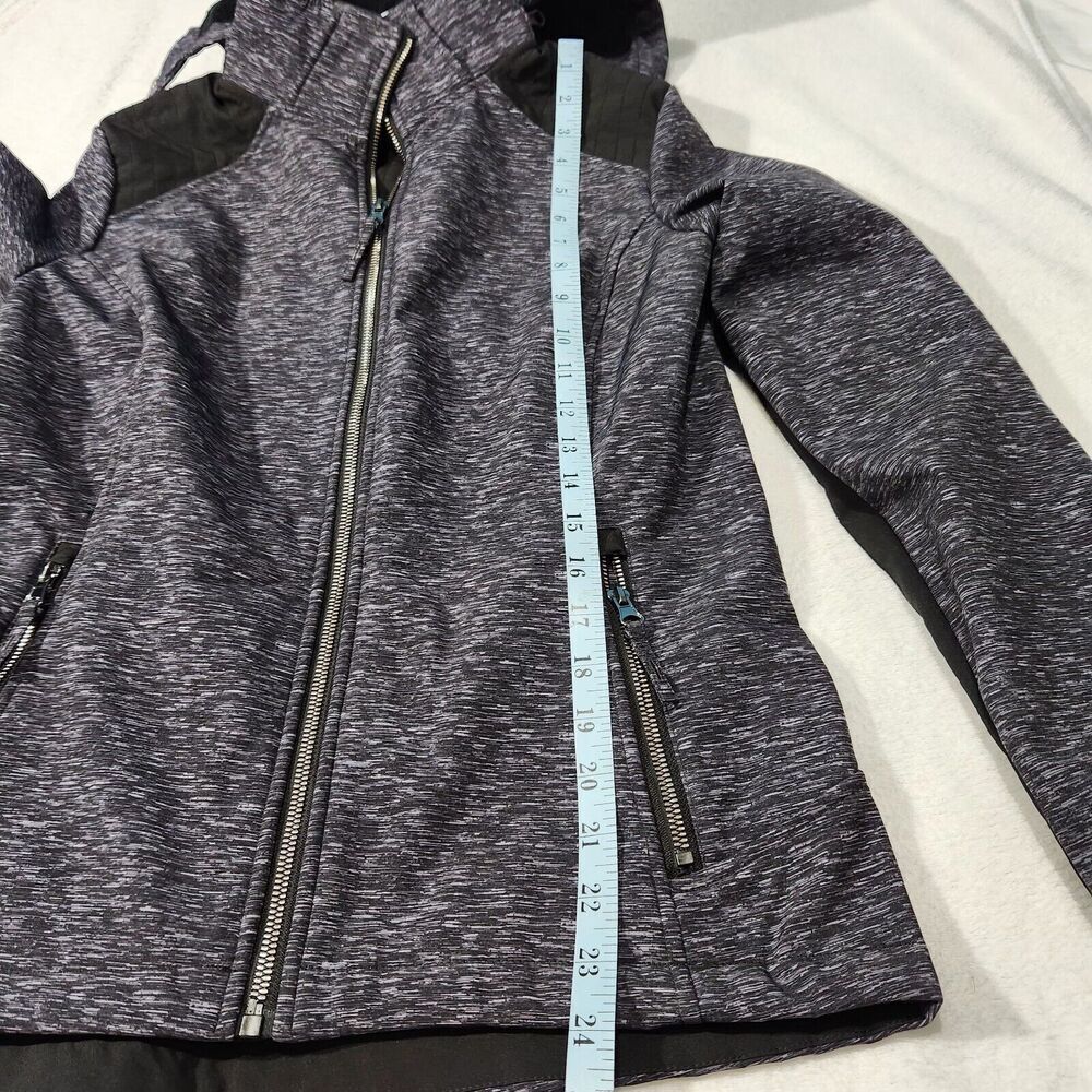 Free Country Jacket Small Heather Color Black Soft shell Lined thumbholes.  New - Picture 5 of 13